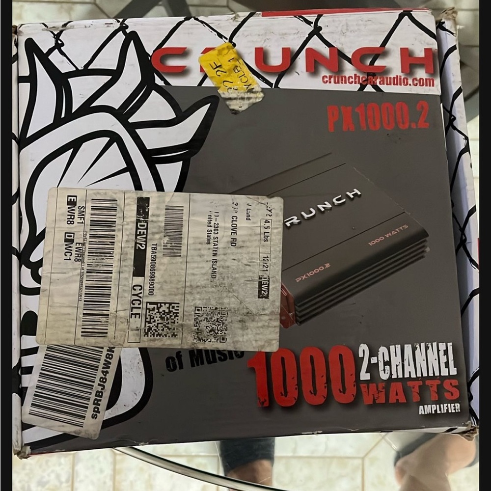 Crunch PX1000.2 2-Channel 1000W Car Amplifier - Black